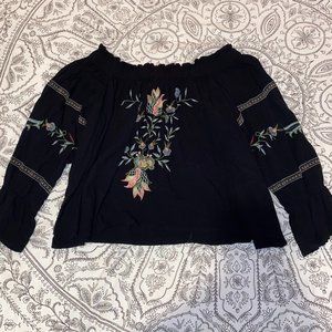 bohemian off the shoulder top